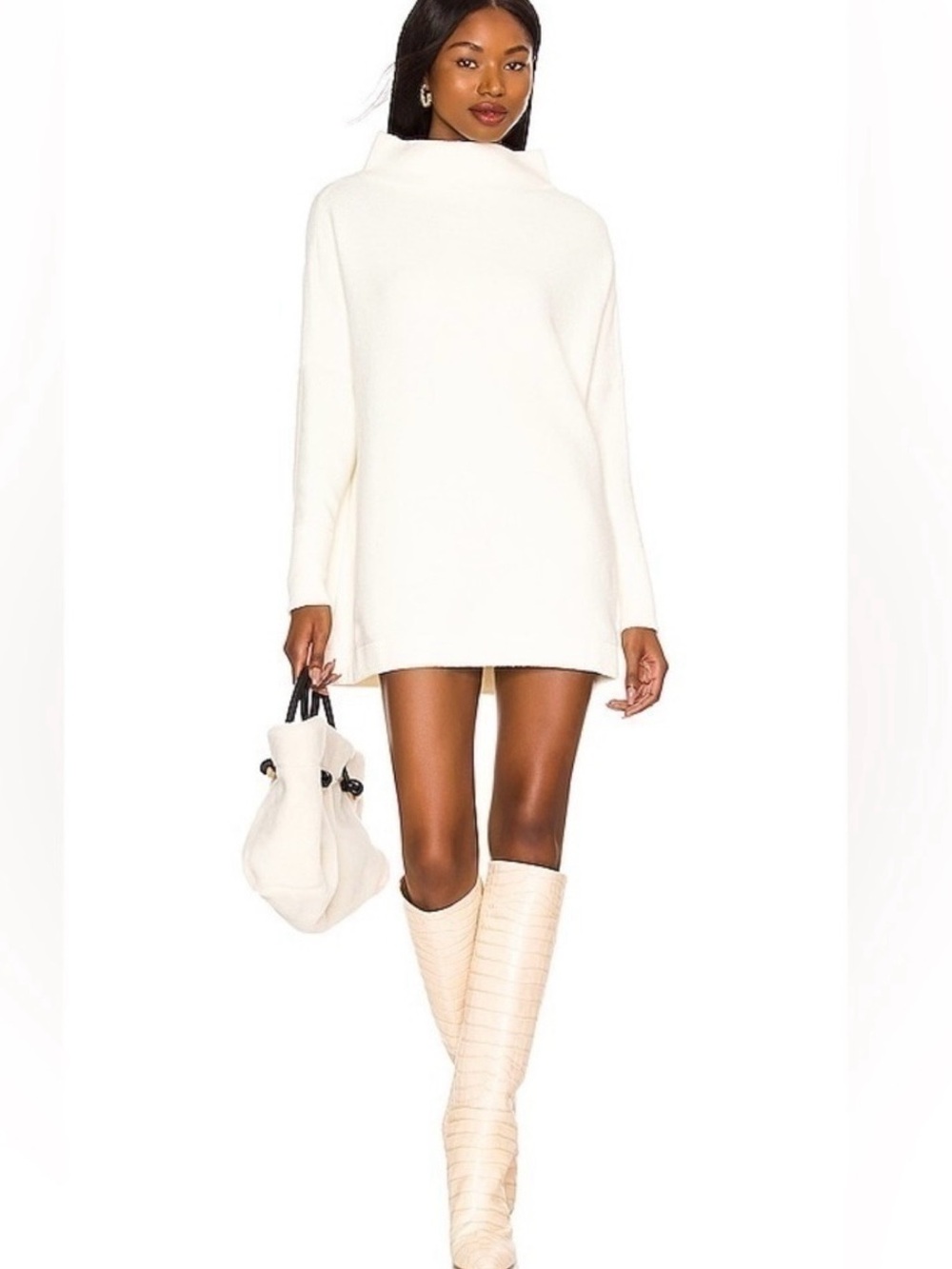 Free People sz. Small Ottoman Tunic Sweater in Cream